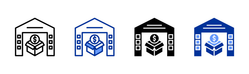 Fulfillment icon sheet multiple style collection