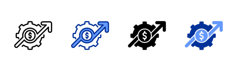 Efficiency icon sheet multiple style collection