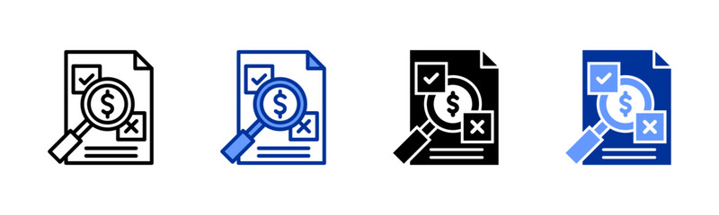 Inspection icon sheet multiple style collection