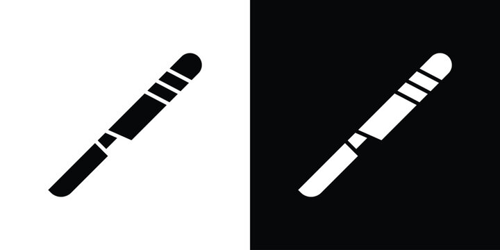 Scalpel icon symbol template for graphic and web design collection logo vector illustration