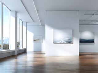 Modern Minimalist Wood Floor in Business Office