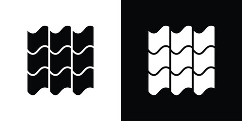 Roof tile icon symbol template for graphic and web design collection logo vector illustration