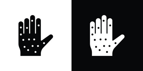 Fototapeta premium Rash hand icon symbol template for graphic and web design collection logo vector illustration