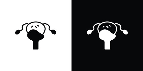 Pelvic inflammatory disease icon symbol template for graphic and web design collection logo vector illustration