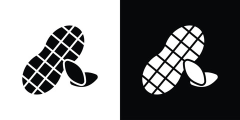 Peanut icon symbol template for graphic and web design collection logo vector illustration