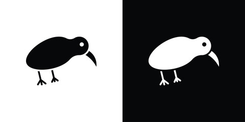 Kiwi bird icon symbol template for graphic and web design collection logo vector illustration
