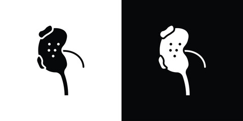 Kidney disease icon symbol template for graphic and web design collection logo vector illustration