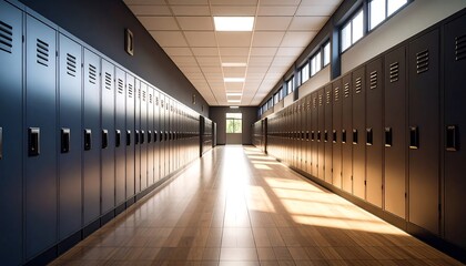 School hallway with lockers (1)