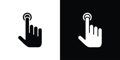 Finger control icon symbol template for graphic and web design collection logo vector illustration