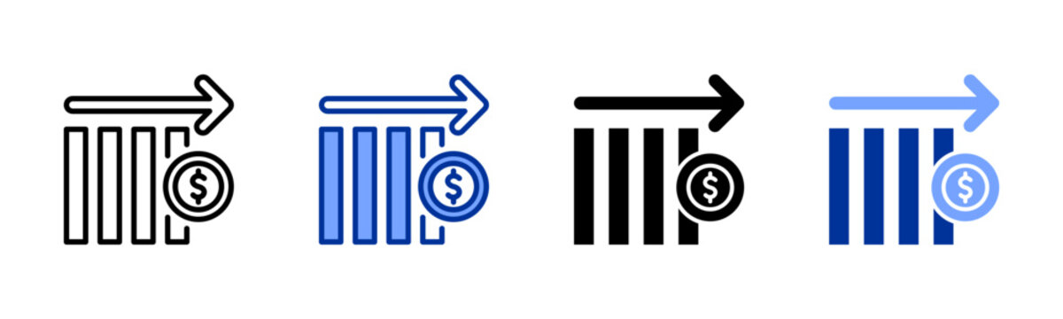 Stagnation icon sheet multiple style collection