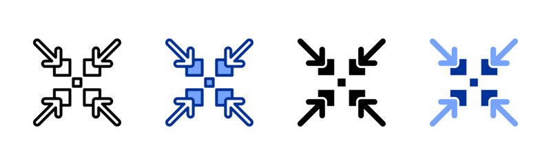 Shrinkage icon sheet multiple style collection