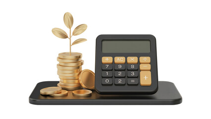 Grow wealth and manage finances efficiently with this financial growth calculator concept