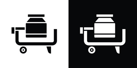 Cement mixer icon symbol template for graphic and web design collection logo vector illustration