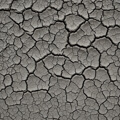Close-up view of cracked earth.