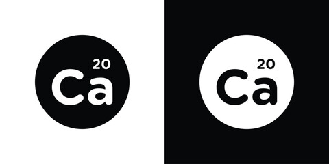 Fototapeta premium Calcium icon symbol template for graphic and web design collection logo vector illustration