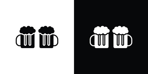 Beer icon symbol template for graphic and web design collection logo vector illustration