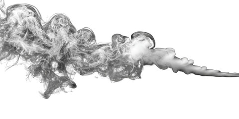 Abstract smoky trail against black background