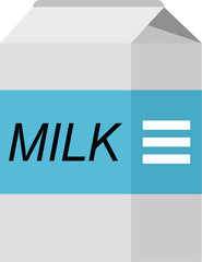 Milk  carton vector illustration.