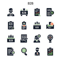 set of business icons