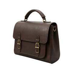 brown leather briefcase