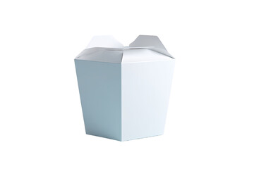 Blank light-blue takeout container