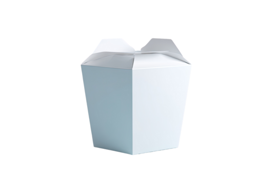 Blank light-blue takeout container