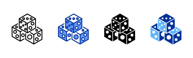 Probability icon sheet multiple style collection