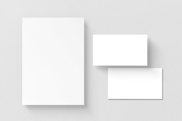 Simple A4 and Card Mockup Collection