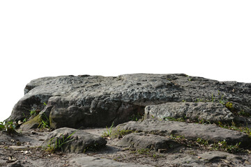Rock isolated transparency background.