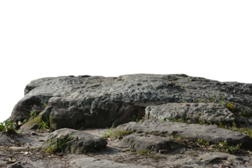 Rock isolated transparency background.