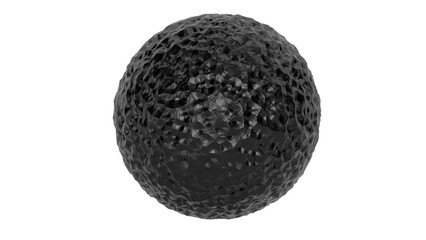 3D Render a black object with a hole in it