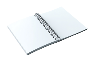 Open spiral-bound notebook, blank pages (1)