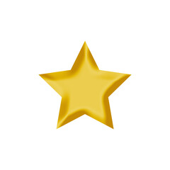 Golden Star Icon PNG  Shiny Gold Star Symbol for Rating  and Award