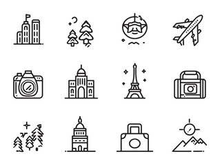 Travel Group Line Art Adventure Awaits Discover With Us