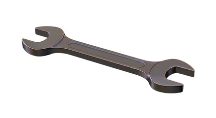 Isolated Steel Wrench Tool, Mechanical Work and Repair Equipment