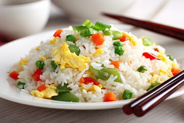 A plate of fragrant fried rice