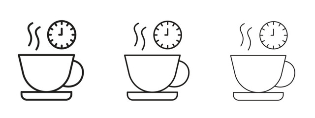Obraz premium Break icon concept. Editable stroke icon pack