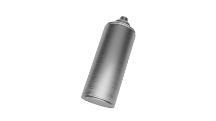 3D Render a spray can is shown on a white background