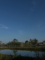 clouds over the lake