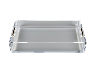 Clear Acrylic Serving Tray with Handles