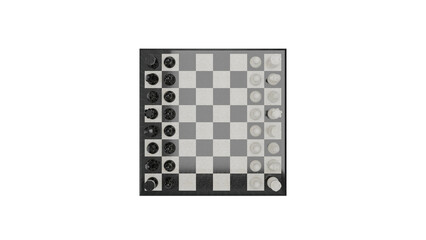 3D Render a checker board with a checker board on it