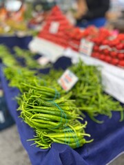 fresh vegetables at the market