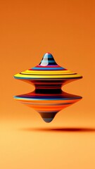 Colorful Spinning Top Abstract Art