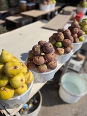 fresh fig fruit on the market