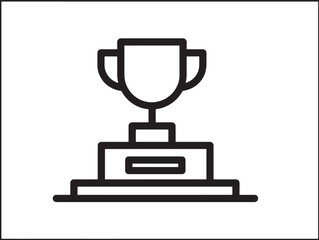 Winner Podium Line Art Showcases Champions Standing Proud