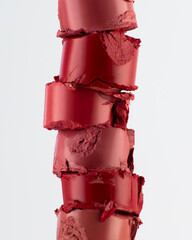 Cosmetic swatch, lipstick, lipstick swatch, cosmetic macro texture