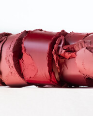 Cosmetic swatch, lipstick, lipstick swatch, cosmetic macro texture