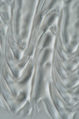 Cosmetics swatches, textures, gel, bright background