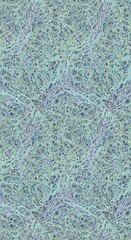 Obraz premium Intricate, organic pattern in shades of teal and light blue.