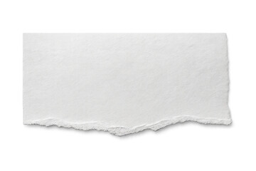 Obraz premium Ragged white paper strip exposing blank textured surface, positioned over transparent backdrop, providing clean design space